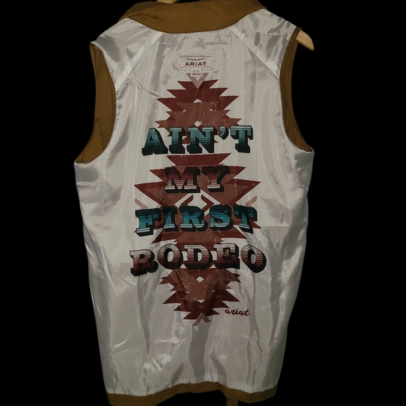Ariat NWT Women's Rucksack First Rodeo Vest in Brown XL - Picture 10 of 15